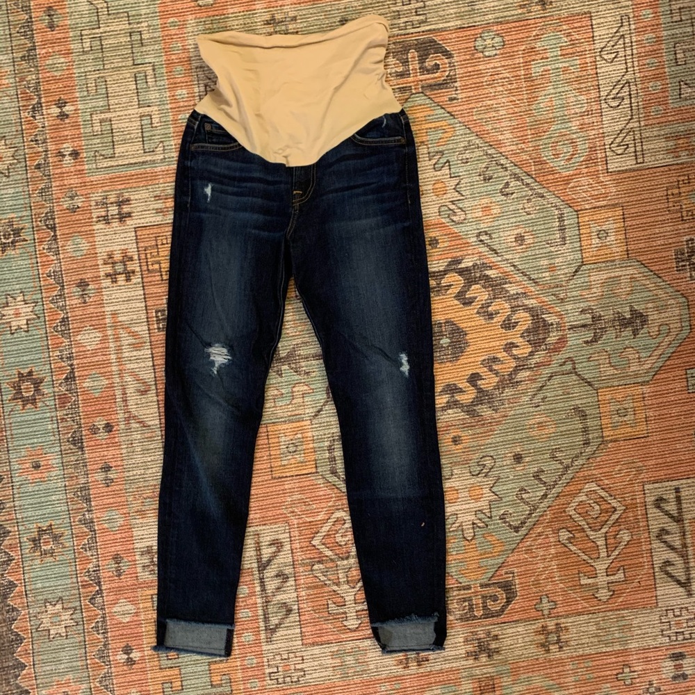 Maternity jean Seven For All Mankind distressed